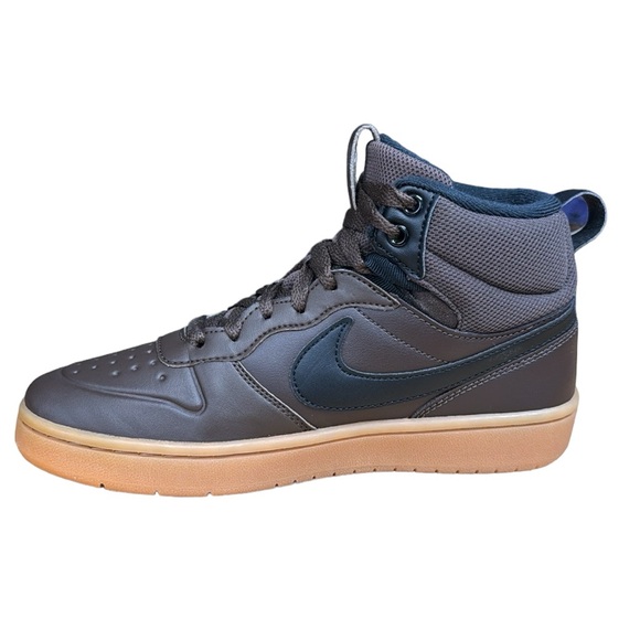 Nike Court Borough Mid 2 Boot GS 'Baroque Brown Gum' #BQ5440-200 - 5.5Y 7.5 Wms - Picture 9 of 14